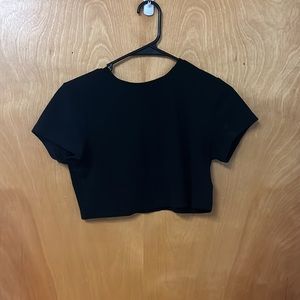 Black crop top
